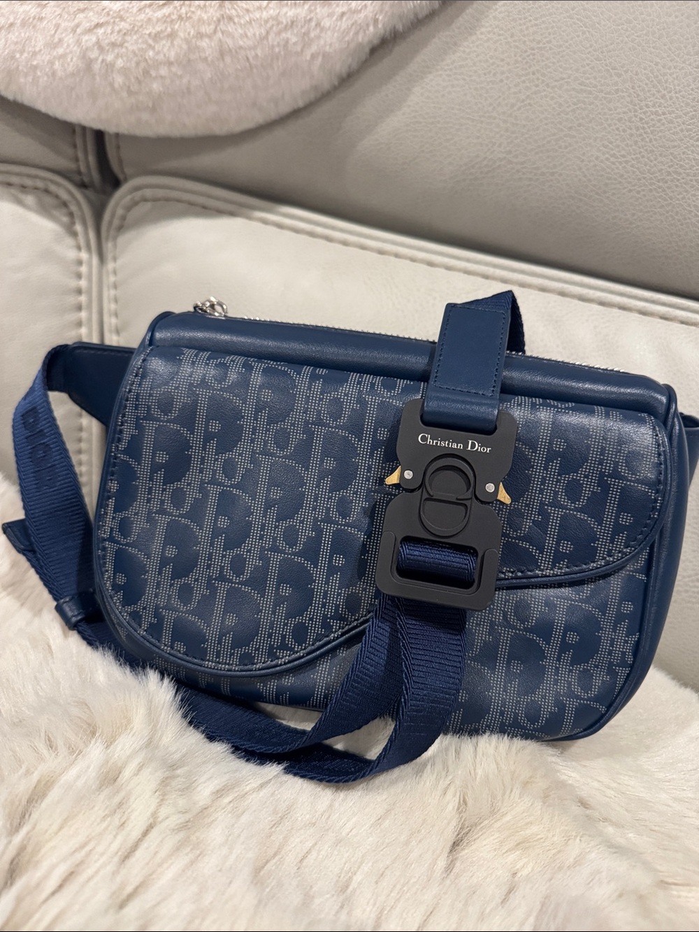 CHRISTIAN DIOR OBLIQUE SADDLE BAG